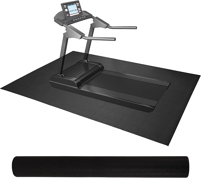Fitvids High Density Home Gym Treadmill Exercise Bike Equipment Mat, 1/4" Thick, Multiple Sizes