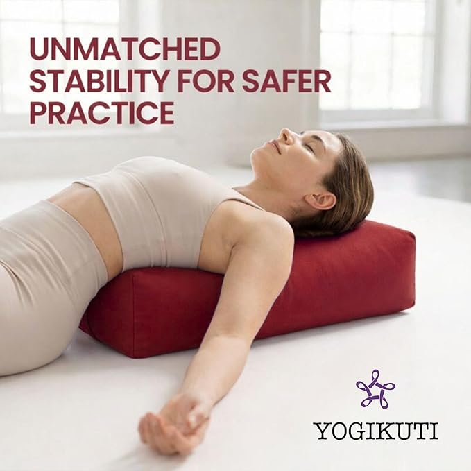 Rectangular Cotton Yoga Bolster, Yoga Pillow, Yoga Cushion, Yin yoga Bolster, Iyengar yoga bolster