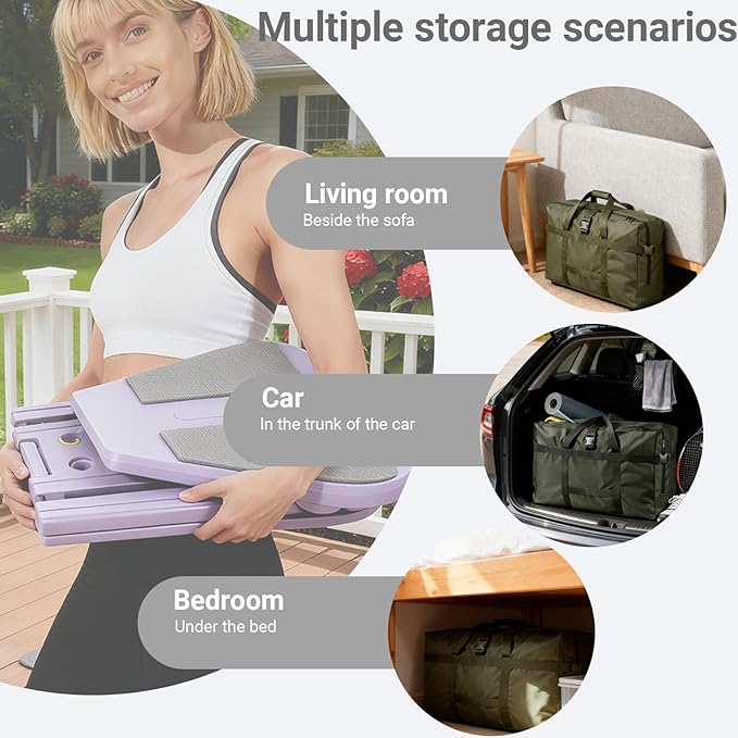 Pilates Reformer,Mini Portable Foldable Pilates Board for Home Workout,Multifunctional Pilates Reformer Sets for Women