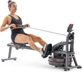 Sunny Health & Fitness Smart Dual-Rail Water Rower, 300LB Weight Capacity with Free SunnyFit App Connection – SF-RW524022
