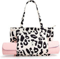 WLLWOO WLLWOO Yoga Bags for Women with Yoga Mats Bags Carrier Carryall Canvas Tote for Pilates Shoulder for Travel Office Beach Workout