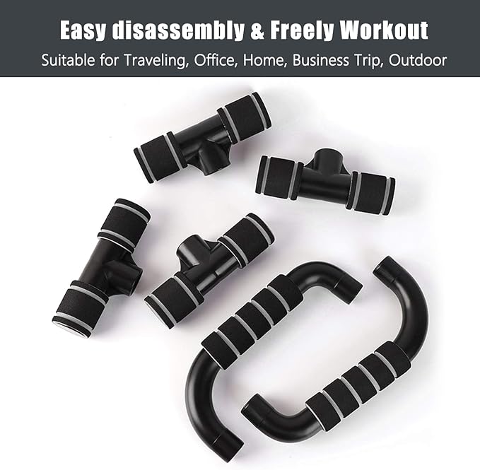 New Push Up Bars Strength Training Pushup Stands with Foam Handle Push-up Bracket for Men Women Floor Workouts Home Office Outdoor Fitness Muscle Training Gym Power Exercise