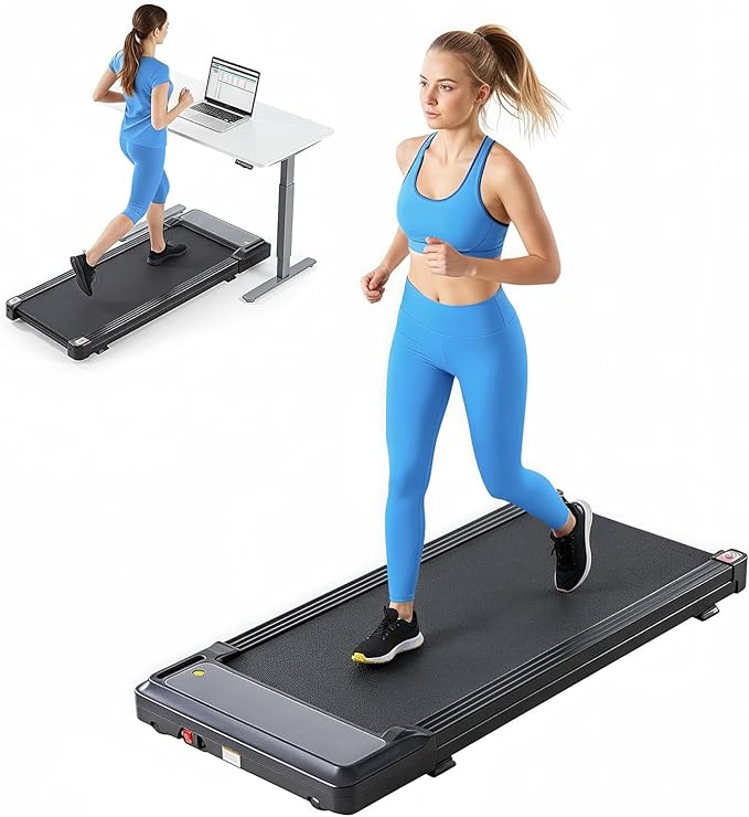 Walking Pad Treadmill, 3 in 1 Portable Under Desk Treadmills for Home Small Space, Quiet Compact Folding Treadmill with Remote Control, 320 LBS Capacity