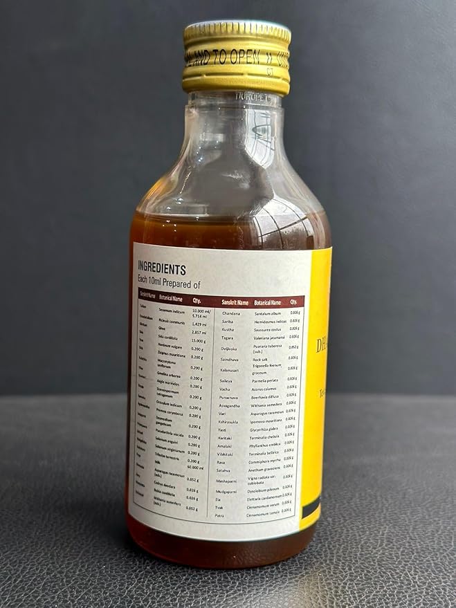 HERBS BOTANICA Dhanwantharam Thailam Oil for Massage Oil, Support Overall Relaxation, Prevent Stretch Marks, Moisturizes Skin, Natural Strength After Delivery 200 Ml