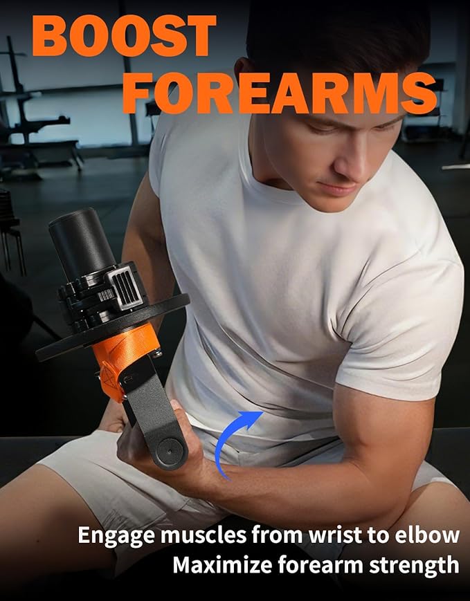 Fitarc Wrist Bar,Forearm Strengthener,Wrist Curl Bar,Grip Strength Trainer, Wrist Bar,Wrist Rotation Exerciser,Wrist Forearm Strengthener