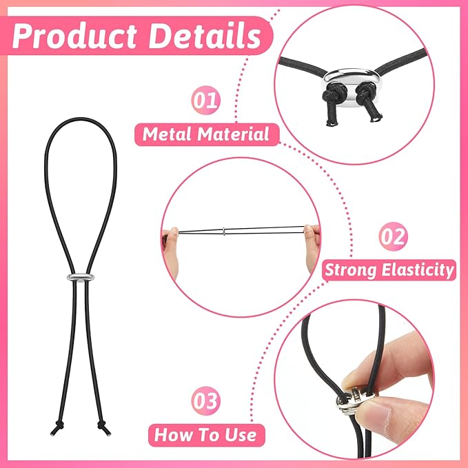 8 Pcs Yoga Mat Straps for Carrying Elastic Yoga Mat Band Storage Yoga Mat Carrier Strap for Exercise Carrying Most Size Mats, 8 Inches in Length, Black