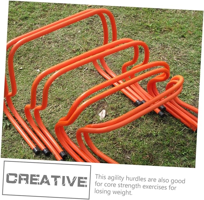 Plastic Training Hurdles 2pcs Set 15cm Adjustable Agility Hurdles for Soccer Speed and Track Running Training Equipment