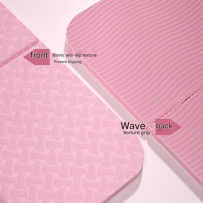 Travel Pilates Mat Nonslip Foldable Gym Workout Mats Fitness Training Pilates Exercise Mat for Women Sports Exercise and for Women