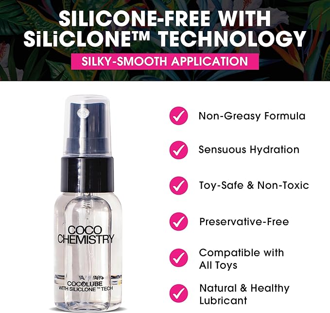 Cocolube Spray - 1oz Coconut Oil Hydrating Body and Massage Oil with SiliCLONE Technology, Lightweight, Non-Greasy Moisturizer for Skin and Hair, Silicone-Free, Travel Size, Ultimate and Comfort