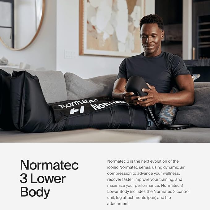 Hyperice Normatec 3 - Recovery System with Patented Dynamic Compression Massage Technology (Normatec 3 Lower Body (Standard Size Legs + Hips)