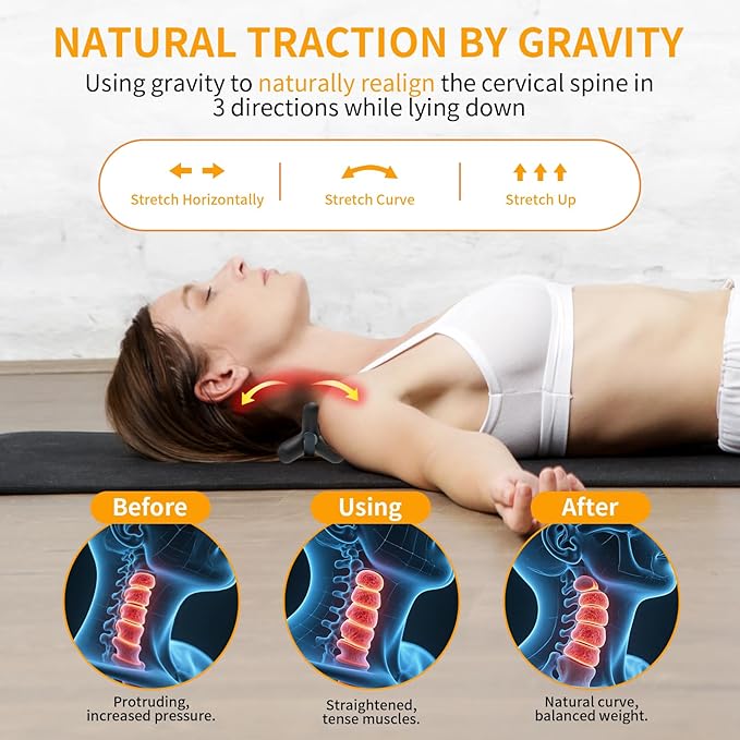 Docemel Occipital Release Tool,Neck Massager and Shoulder Trigger Point Massager for Headache Relief,Deep Tissue Trigger Point Massage Tool with Acupressure Design Targeting Hard-to-Reach Muscles