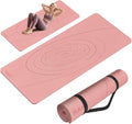 Large Yoga Mat Thick, 76"x32"x0.31"Wide POE Exercise Mat with Non-Slip Surface & Carry Strap, Anti-Tear Workout Mat for Yoga, Pilates, Fitness