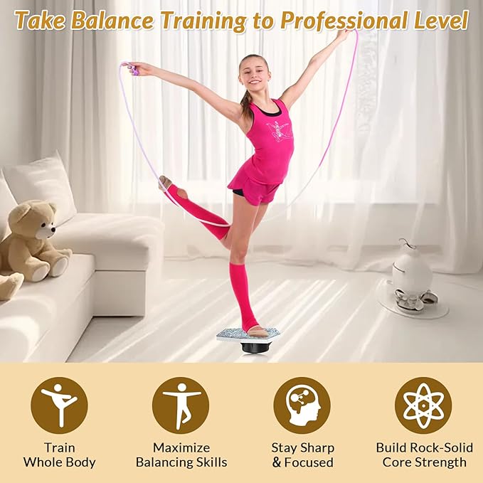 Cheerleading Balance Trainer, Stunt Training Stand, Cheer Flyer Stand Balance and Flexibility Trainer for Flexibility Core Strength Training, Portable Cheer Stunt Stand, Cheer Equipment for Flyers