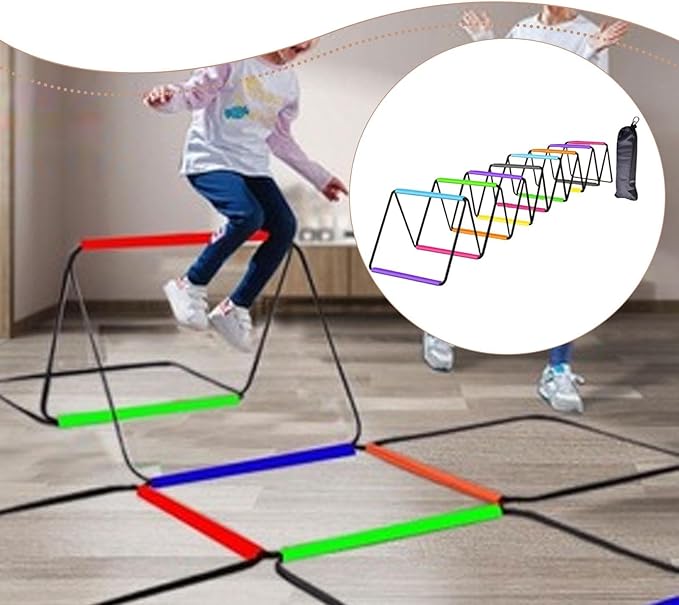 Agility Ladder Jumping Hurdles for Men Women and Kids Flexible Football Footwork Ladders Speed Ladder for Outdoor Sports