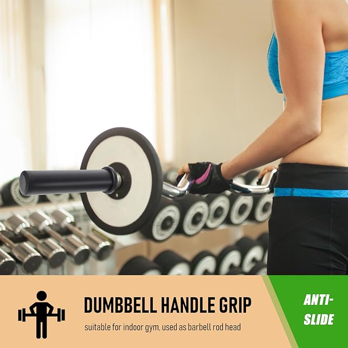 Anti-Skid Barbell Rod Handle Grip Plastic Cover 50mm X 200mm Dumbbell Rod Sleeve Fitness Strength Training Equipment Attachment