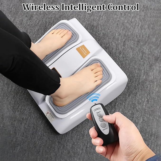 Leg Exerciser, Levels of Intensity Adjustment Leg Exercise Machine with Remote, Seated Exerciser to Help Blood Circulation for Seniors,Maintain Health