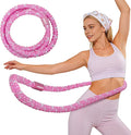 Soft Hula Hoop for Adults 3.3lb Weighted Hula Hoops for Women Weight Loss Pilates Equipment Infinity Hoop Soft Spring Weighted Hoop for Adults Women Beginners Kids Home Travel Gym