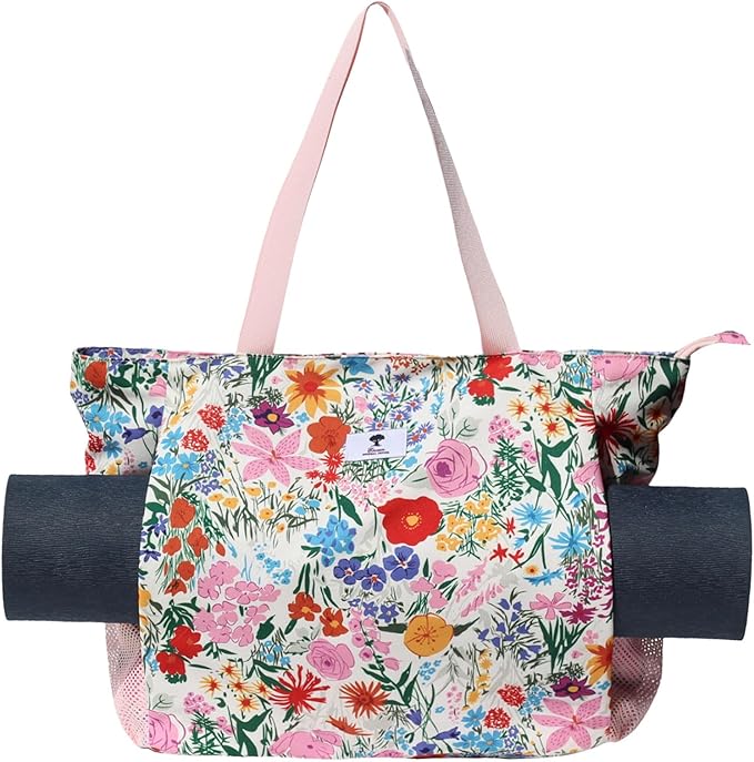 ESVAN Yoga Mat Bag Yoga Tote Carrier Shoulder Bag Carryall Tote for Office,Yoga,Pilates,Travel,Beach and Gym