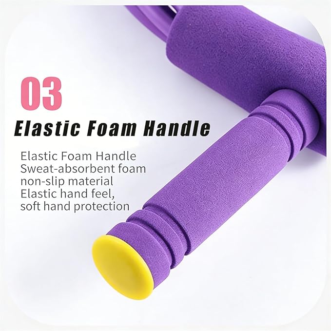8 Tube Pedal Resistance Device, Detachable and Adjustable Pedal Resistance Device, 21 Fitness Resistance Bands, Stretching Workout Fitness Bands