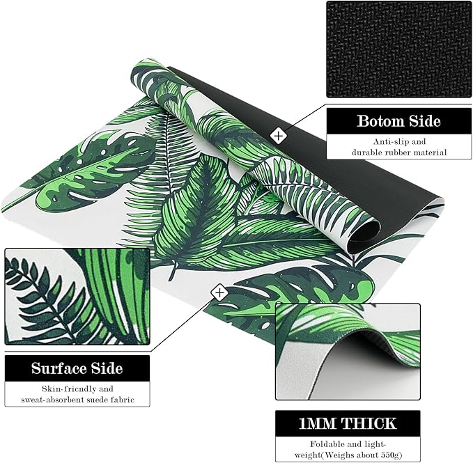 Pilates Reformer Machine Mat, Non Slip Pilates Reformer Cover Lightweight Foldable Washable Pilates Reformer Mat for Gym Fitness