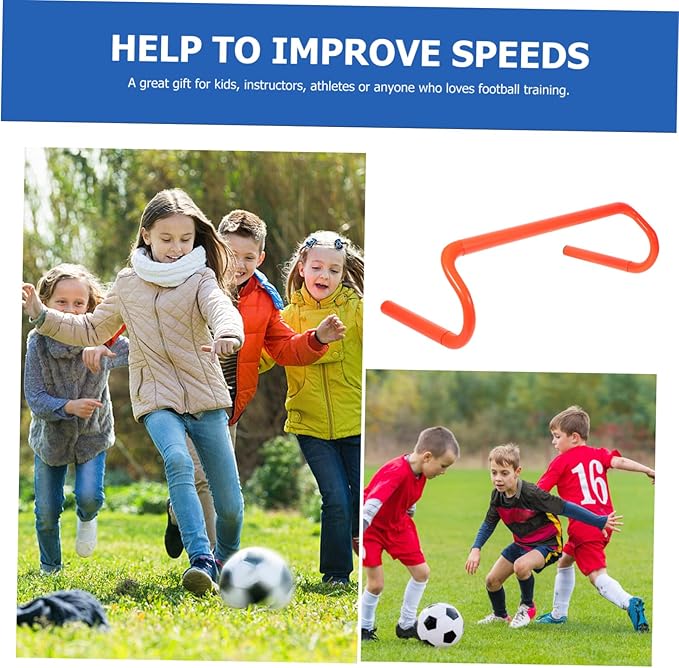 Mikikit Sports Hurdles for Boys and Girls and Adults Basketball Soccer Training Hurdles Speed Agility Training Equipment Portable
