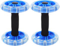 BESTYASH Twin-wheel Ab Roller Fitness Device for Core Workout, Blue Abdominal Exercise Wheel for Home Strength Training and Weight Loss