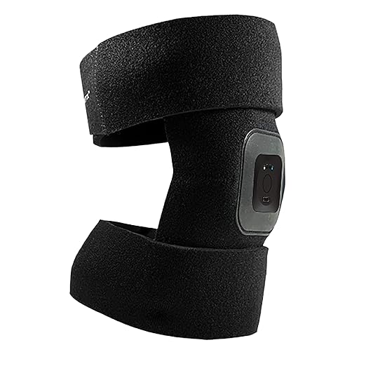 Brownmed - Intellinetix Knee/Elbow Therapy Wrap - Active Wrap for Elbows & Knees that Offers Massage - Elbow & Knee Compression Sleeve with Wearable Massager - Premium Knee & Elbow Support