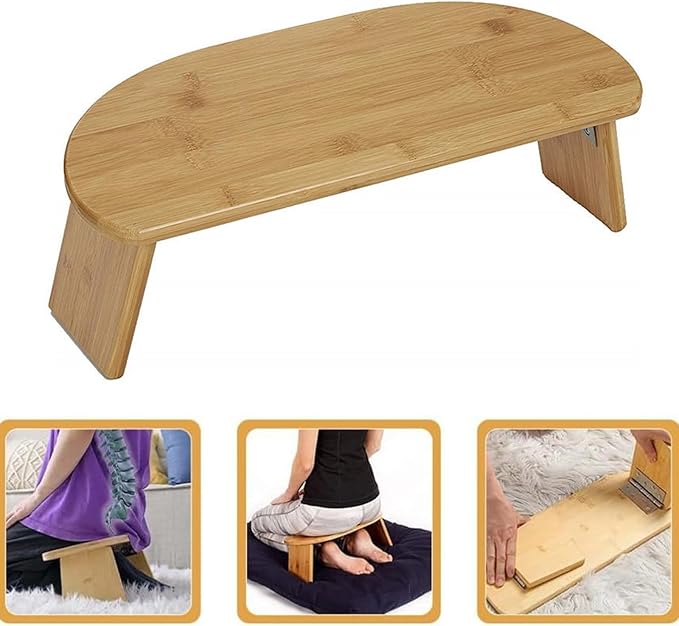 19.5in Portables Bamboos Seat Meditations Benches Postures Stool for Versatiles Use