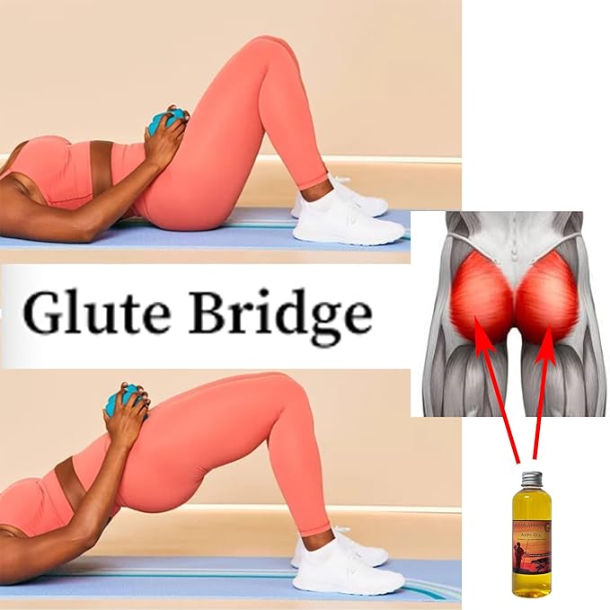 West African Akpi Seeds HIPS Workout Massage Oil for Comfortable Movement — Boost Your Confidence with Every Walking Step — Enhanced Comfort During Resistance Bands, Workout, Yoga & Exercise