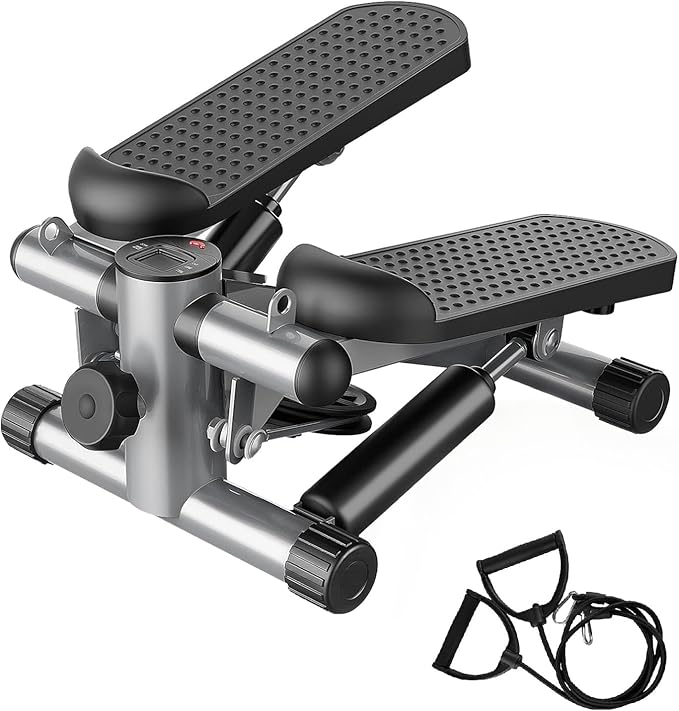AidolyMini Stepper Machine for Indoor Fitness, Portable Home Gym Stepper for Full Body Workout, 300LBS Capacity