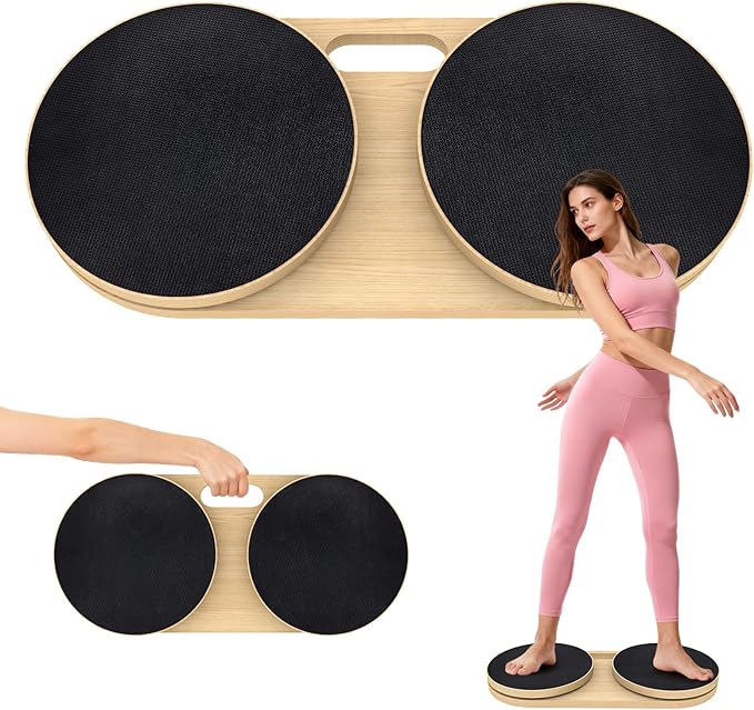 Waist Twister Machine Exercise, Ab Twister Board Workout MAX 330 LBS, Non-Slip Waist Twisting Fitness Tool, Pilates Waist Twister for Women, Dynamic Core Align Board for Home Gym Equipment