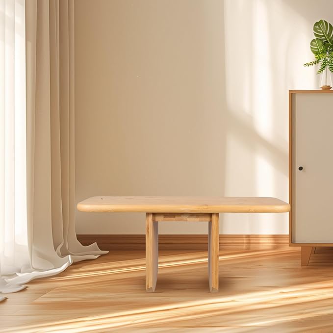 Meditation Bench Portable Wooden Stool Compact Seat for Yoga Prayer and Mindfulness Practice Suitable for Home and Office Use