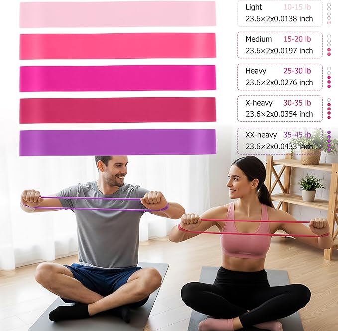 Pilates Kit for Women – All-in-One Home Workout Kit with Magic Circle, Resistance Bands, Mini Pilates Ball, Ankle/Wrist Weights, Carry Bag – Beginner Pilates Gift Set for Valentine's /Mother's Day