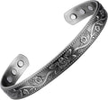 Earth Therapy Minimalist Design Magnetic Field Cuff Bracelets for Men & Women - Ultra Strength - Adjustable