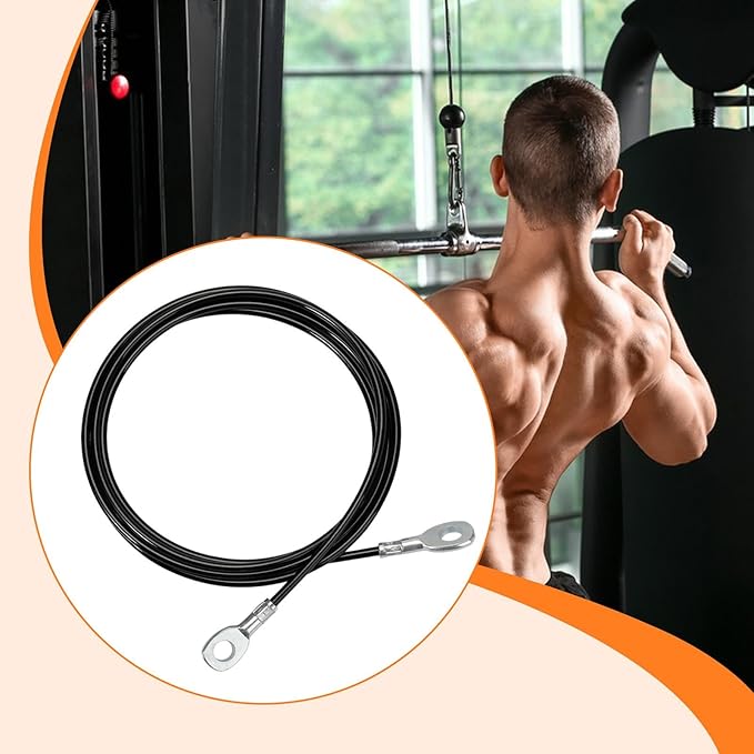 Fitness Pulley Cable Attachment, Direct Replaces, Sturdy Replacement Rope Cable Machine Accesory for Home Strength Equipment