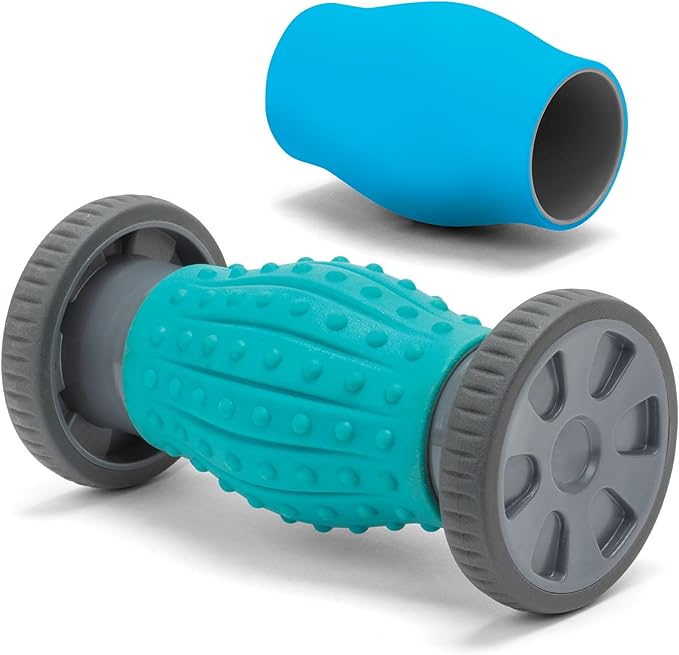 Dr. Scholl’s 2-in-1 Foot Massage Roller with Interchangeable Massage Heads, Versatile Deep Tissue Massager for Feet, Calves, and Legs