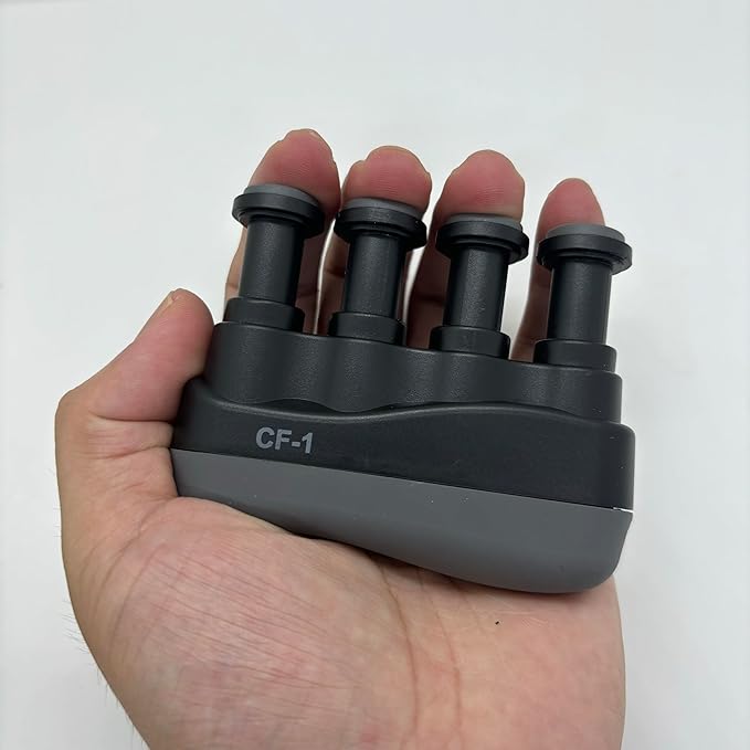 Guitar Finger Strengthener - Improve Your Finger Power, Flexibility, and Span for Playing String Instruments (Black)