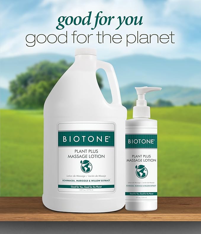 Plant Plus Massage Lotion- Eco-conscious, Earth-loving Oils, Plant-based Ingredients, Kind to the Planet, Versatile for all Modalities, Customizable, Smooth Silky Application, Optimum Glide. (8 Fl Oz)