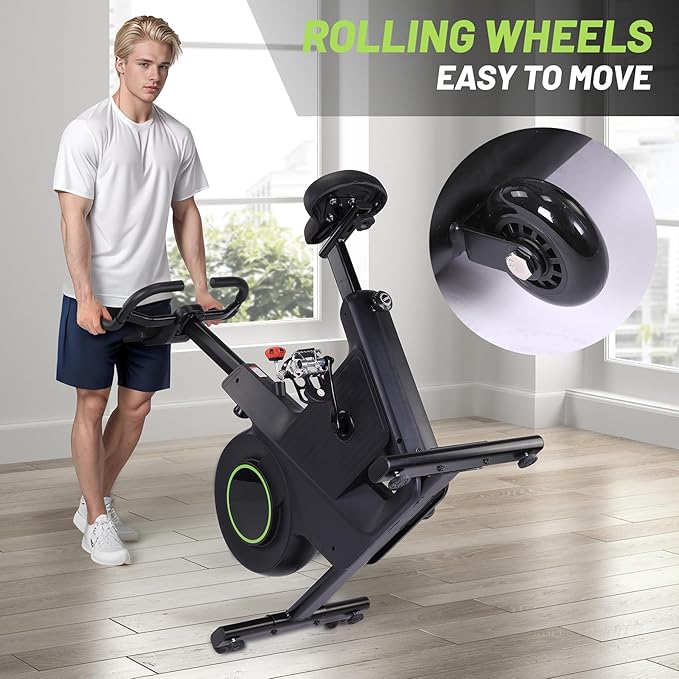 30 LBS Magnetic Indoor Cycling Bike,Stationary Bikes with 9-Level Handlebar Adjustment and 14-Level Seat Height,LCD Monitor for Home Cardio,Home Workouts and Gym