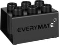 EVERYMATE Vertical Barbell Rack - Heavy-Duty Steel Organizer, Barbell Holder Floor Stand, Fits 2" Olympic Bars with Scratch-Resistant Inserts, Space-Saving for Home/Garage/Commercial Gym