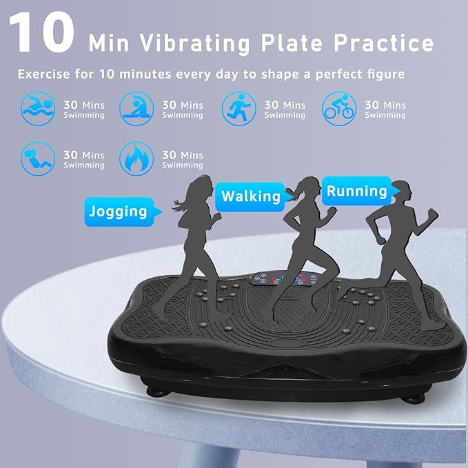 XXL Vibration Plate Exercise Machine, Power Platform for Weight Loss, Toning & Wellness, 120 Levels, Home Gyms Workout