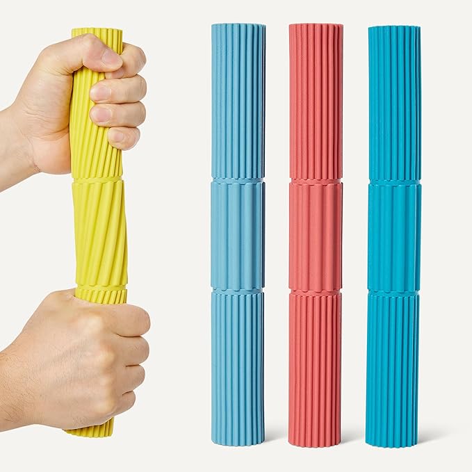 Amazon Basics Flexible Resistance Bar, Wrist and Forearm Strengthening Exercise Bars for Physical Therapy Training, Set of 4