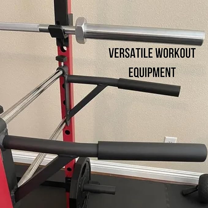 Rep Fitness Dip Bar Attachment | Home Gym Equipment | Pull Up Bar Accessory | Strength Training Attachment for PR-1000 Stationary Rack | Parallettes Bars | Power Tower Add-On | Calisthenics Gear