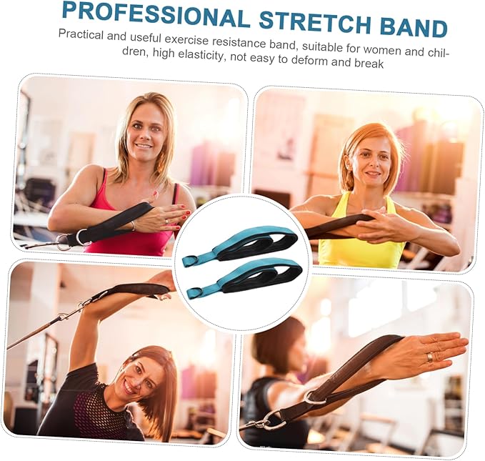 Balacoo 2pcs Multi-Functional Yoga Straps for Stretching and Flexibility Training Material for Resistance Exercises and and Lake