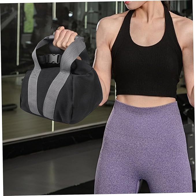 2Pcs Fitness Sandbags with Non-slip Handle Refillable Portable Canvas Sand Kettlebell Soft Sand Bag for Home Training, Fitness, Yoga Workou, | Sandbags for Working Out