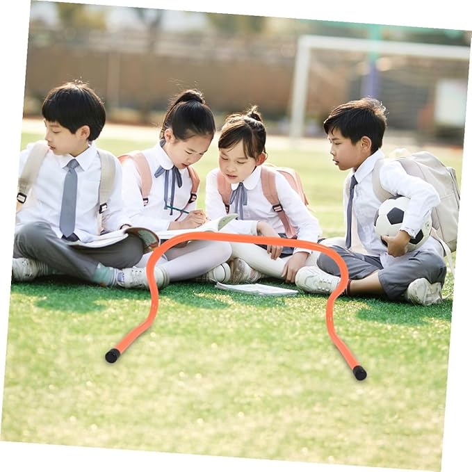 4pcs Plastic Agility Hurdles 15cm Speed Training Equipment for Soccer Football Track Agility Drills Sports Hurdle Set