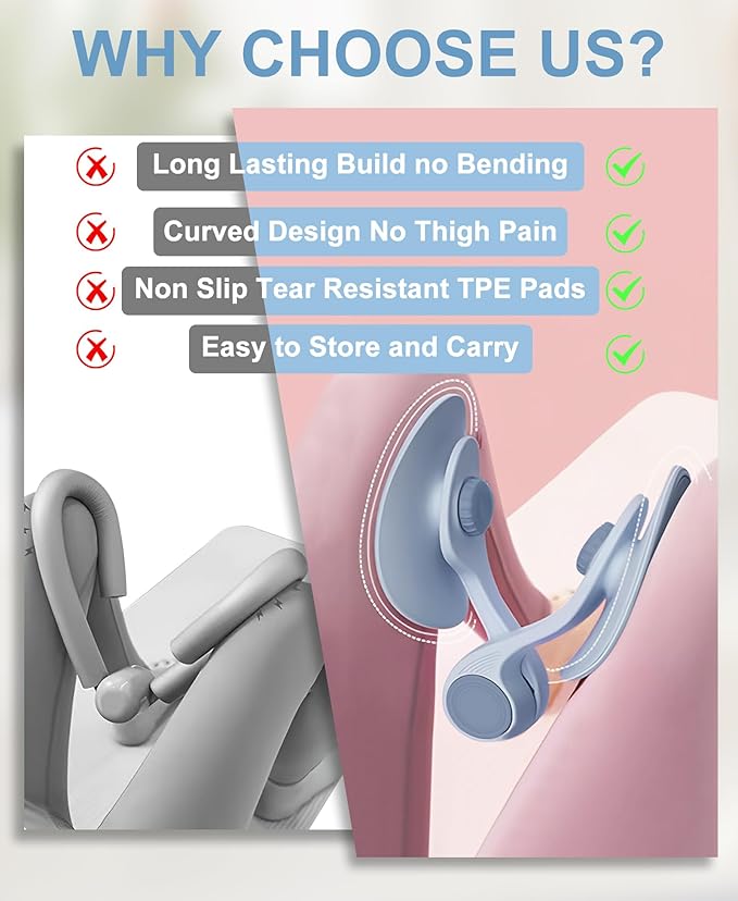 Kegel Exerciser, Pelvic Floor Muscle Exercise Devices for Women, Inner Thigh Exerciser Leg Workout Equipment Thigh Trainer for Male Hip Trimmer Inner Thigh Toner Workout