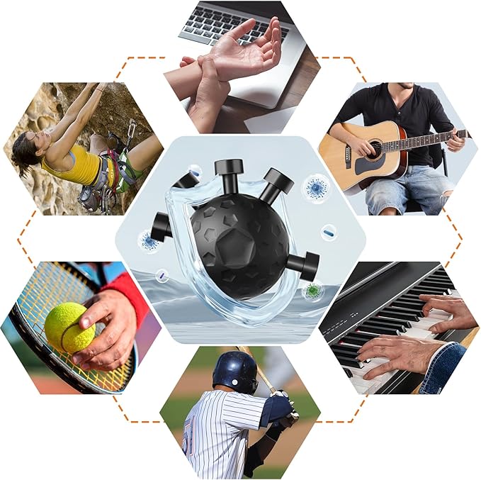 Grip Trainer - Adjustable Finger Grip for Hand and Forearm Strength Development for Musicians, Rock Climbers and Fitness Enthusiasts (Black)