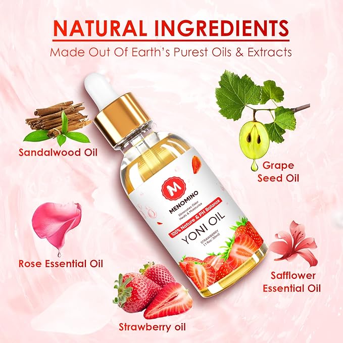 2 Pack Yoni Oil for Women - Organic Rose Feminine Oil, Feminine Deodorant - pH Balance - Eliminates Odor - Yoni Moisturizer, 100% Natural Yoni Essential Oil, 1 fl oz/pc (Rose)
