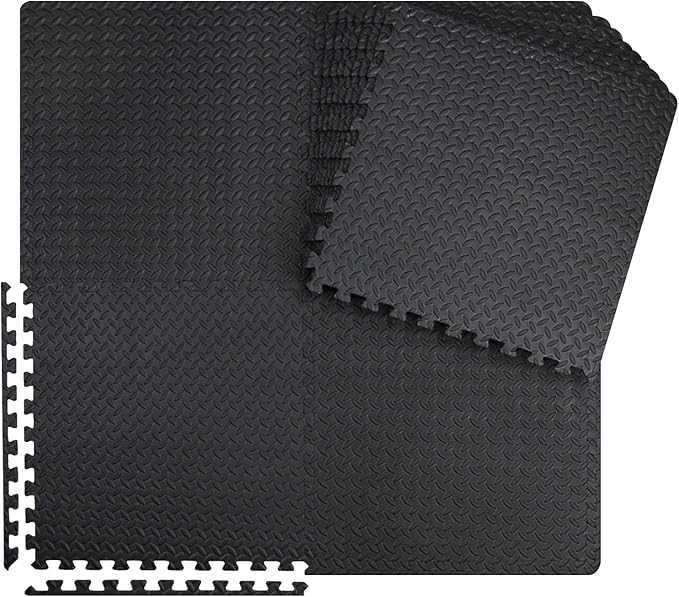 innhom 12/24/48 Tiles Gym Flooring Gym Mats Exercise Mat for Floor Workout Mat Foam Floor Tiles for Home Gym Equipment Garage